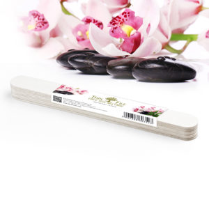 Spa stones and beautiful orchid over white background